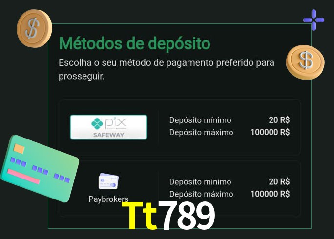 O cassino Tt789 oferece uma grande variedade de métodos de pagamento